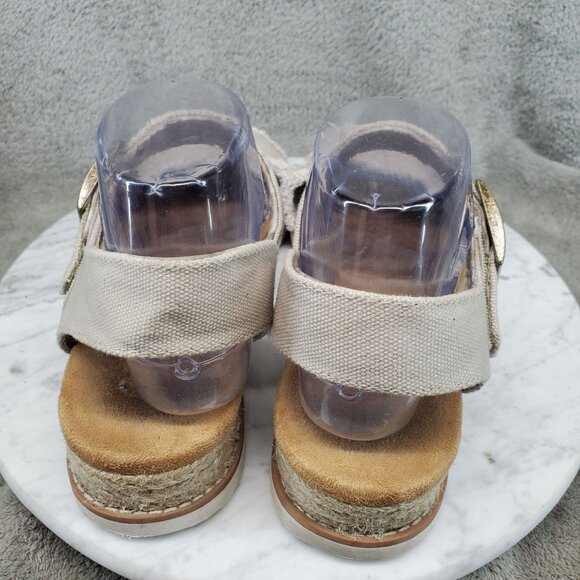 Skechers Shoes Womens Size 9 Tan Canvas Bobs Desert Kiss Adobe Princess Sandals - Picture 5 of 10